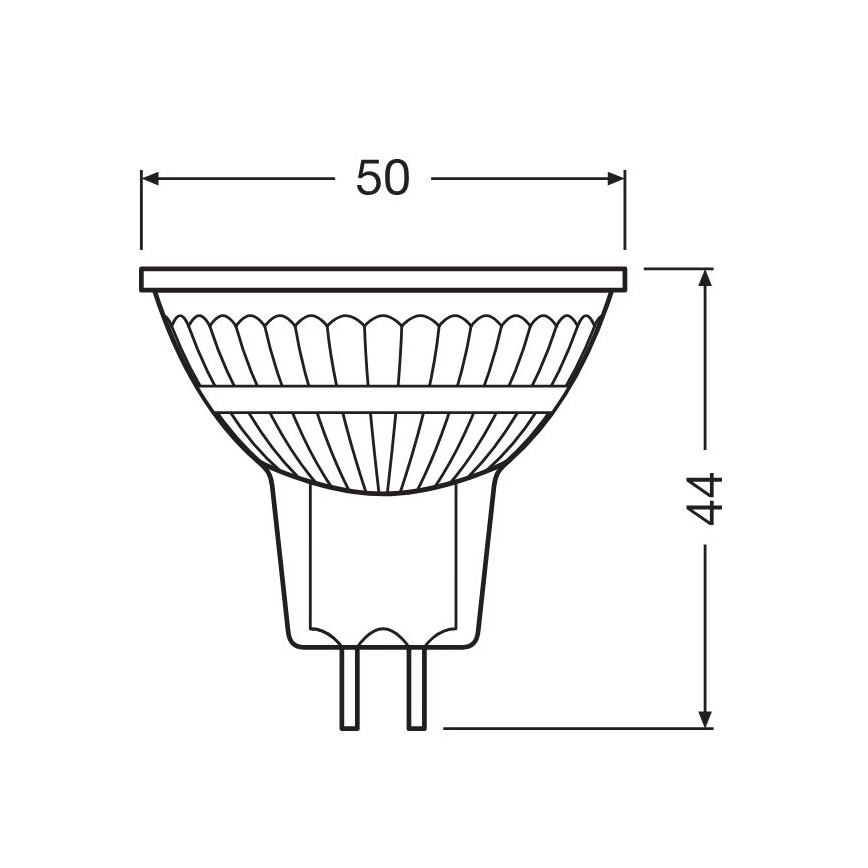 Ampoule à intensité variable LED GU5,3/3,4W/230V 2700K CRI 90 - Osram