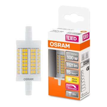 Ampoule à intensité variable LED R7s/11,5W/230V 2700K 78 mm - Osram