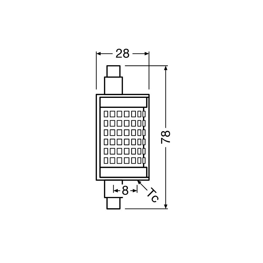 Ampoule à intensité variable LED R7s/11,5W/230V 2700K 78 mm - Osram