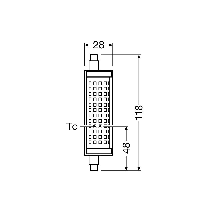 Ampoule à intensité variable LED R7s/18,2W/230V 2700K 118 mm - Osram