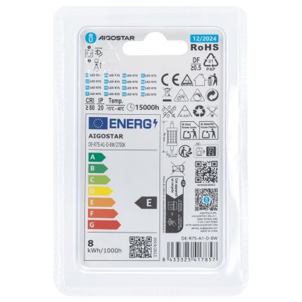 Ampoule à intensité variable LED R7s/8W/230V 2700K - Aigostar
