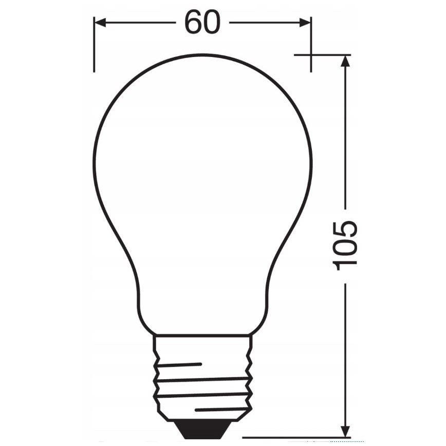 Ampoule à intensité variable LED RETROFIT A60 E27/11W/230V 4000K - Osram