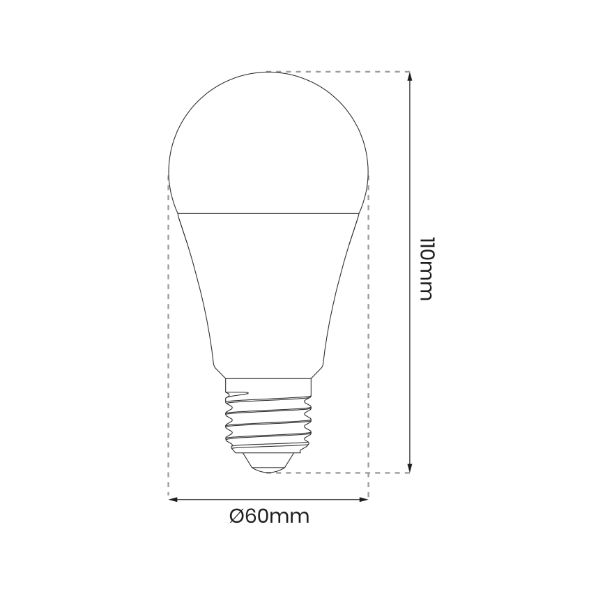 Ampoule à intensité variable LED RGB A60 E27/8W/230V 2700-6500K Wi-Fi Tuya