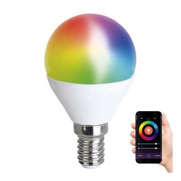 Ampoule à intensité variable LED RGB E14/5W/230V 3000-6500K Wi-fi Tuya
