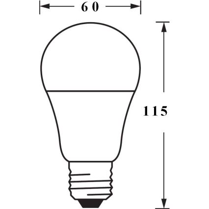 Ampoule à intensité variable LED RGB SMART+ E27/9.5W/230V 2,700K-6,500K Wi-Fi - Ledvance