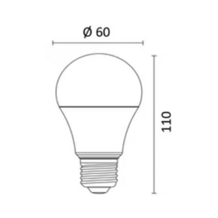 Ampoule à intensité variable LED RGBW E27/8,5W/230V 3000-6500K Wi-Fi - Reality