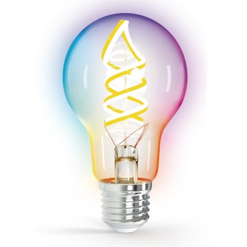 Ampoule à intensité variable LED RGBW FILAMENT MESH Smart A60 E27/4,9W/230V 2700K - Aigostar