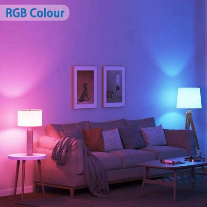 Ampoule à intensité variable LED RGBW G45 E27/6,5W/230V 2700-6500K Wi-Fi - Aigostar