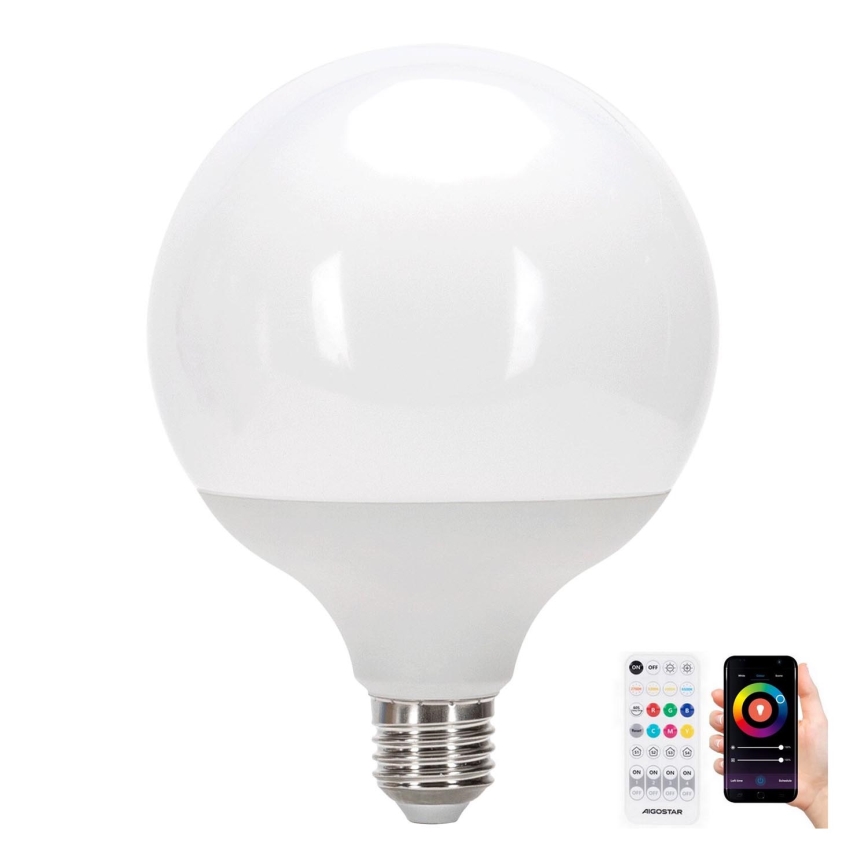 Ampoule à intensité variable LED RGBW MESH G120 E27/18W/230V 6500K + télécommande - Aigostar