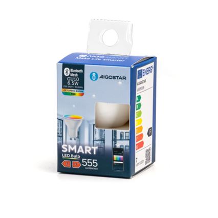 Ampoule à intensité variable LED RGBW MESH Smart GU10/6,5W/230V 2700-6500K - Aigostar