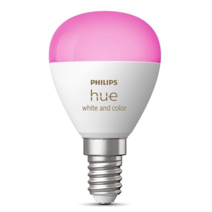 Ampoule à intensité variable LED RGBW Philips Hue White And Color Ambiance P45 E14/5,1W/230V 2000-6500K