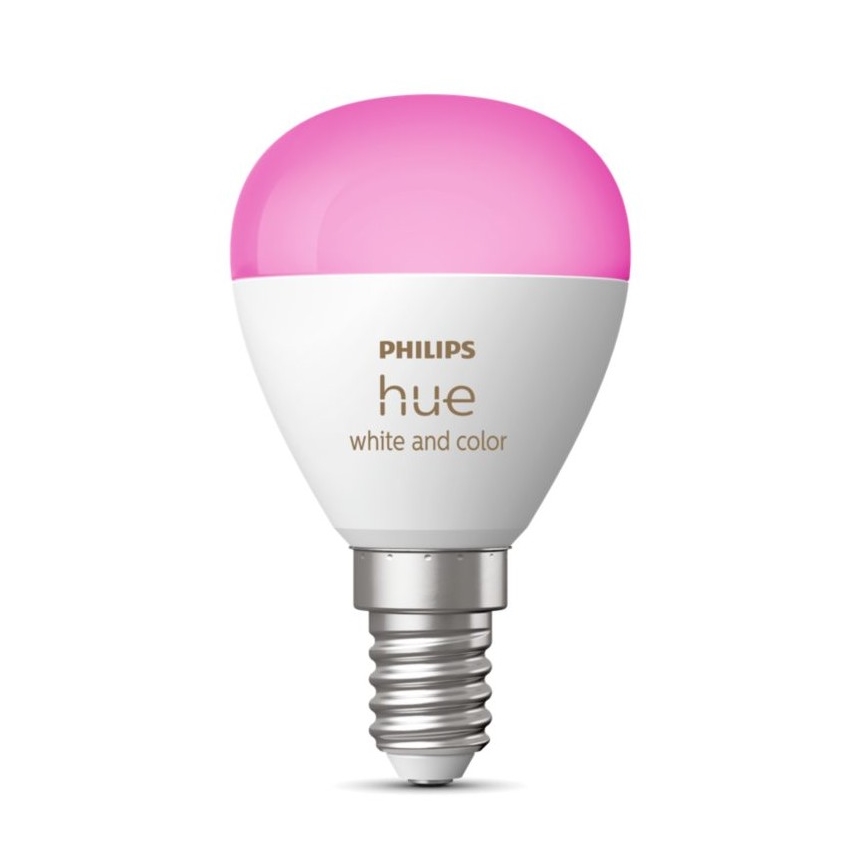 Ampoule à intensité variable LED RGBW Philips Hue White And Color Ambiance P45 E14/5,1W/230V 2000-6500K