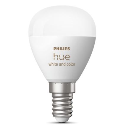 Ampoule à intensité variable LED RGBW Philips Hue White And Color Ambiance P45 E14/5,1W/230V 2000-6500K