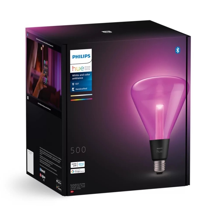 Ampoule à intensité variable LED RGBW Philips Hue White And Color Ambiance E27/6,8W/230V 2000-6500K