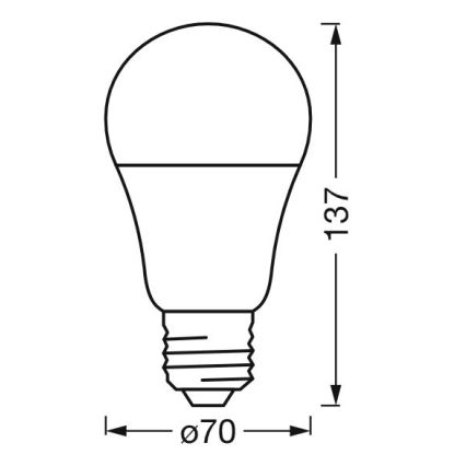 Ampoule à intensité variable LED RGBW SMART+ E27/14W/230V 2700-6500K Wi-Fi - Ledvance