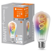 Ampoule à intensité variable LED RGBW SMART+ FILAMENT EDISON ST64 E27/4,8W/230V 2700-6500K Wi-Fi - Ledvance