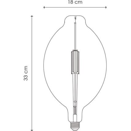 Ampoule à intensité variable LED VINTAGE EDISON E27/4W/230V 1800K