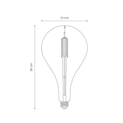 Ampoule à intensité variable LED VINTAGE EDISON E27/4W/230V 2700K