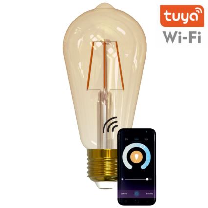 Ampoule à intensité variable LED VINTAGE ST64 E27/5,5W/230V 1800-2700K Wi-fi Tuya