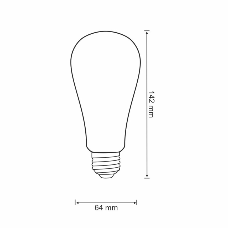 Ampoule à intensité variable LED VINTAGE ST64 E27/5,5W/230V 1800-2700K Wi-fi Tuya