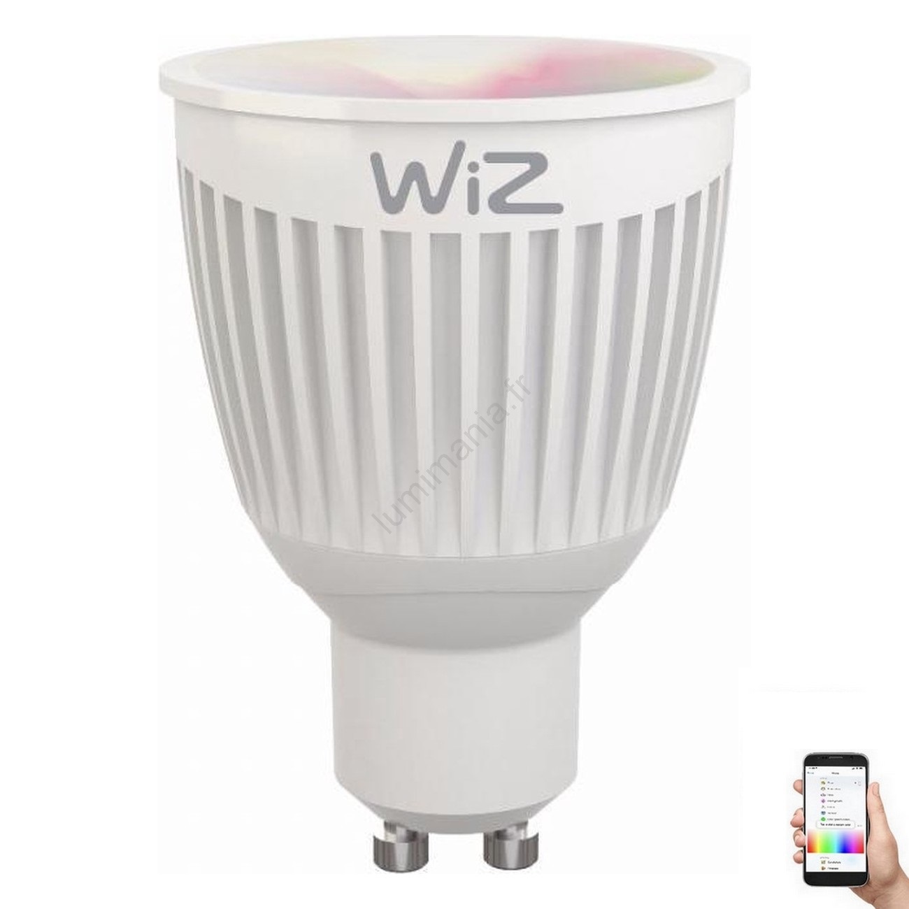 Ampoule à intensité variable RGBW GU10/6,5W/230V 22006500K WiFi WiZ