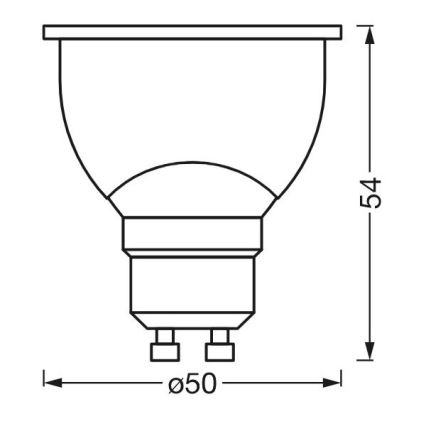 Ampoule antibactérienne LED à intensité variable PAR16 GU10/4,9W/230V Wi-Fi - Ledvance