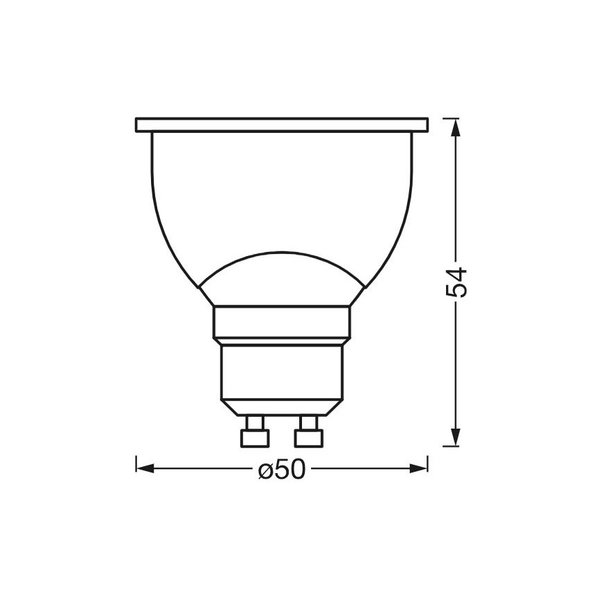 Ampoule antibactérienne LED à intensité variable PAR16 GU10/4,9W/230V Wi-Fi - Ledvance