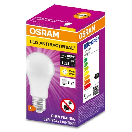 Ampoule antibactérienne LED A100 E27/13W/230V 2700K - Osram