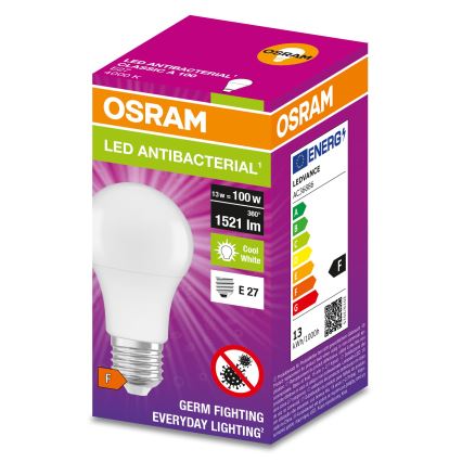 Ampoule antibactérienne LED A100 E27/13W/230V 4000K - Osram