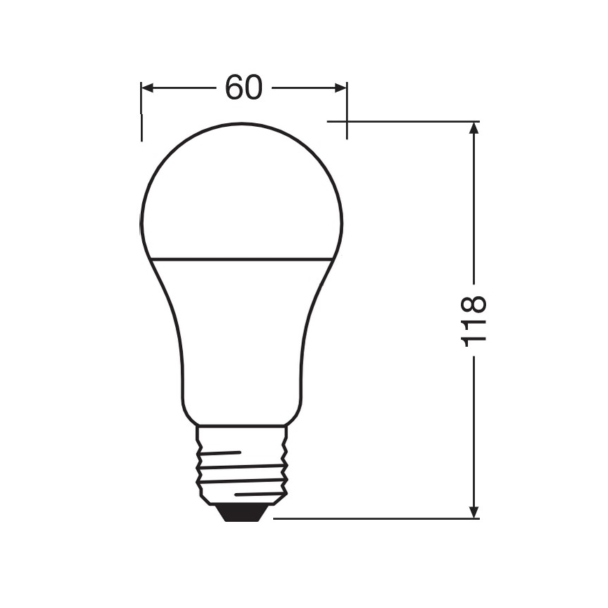 Ampoule antibactérienne LED A100 E27/13W/230V 6500K - Osram