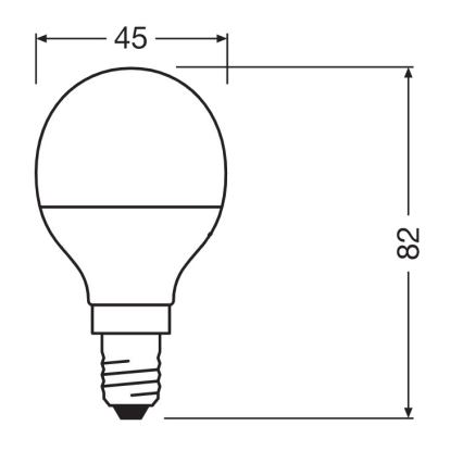 Ampoule antibactérienne LED P40 E14/4,9W/230V 4000K - Osram