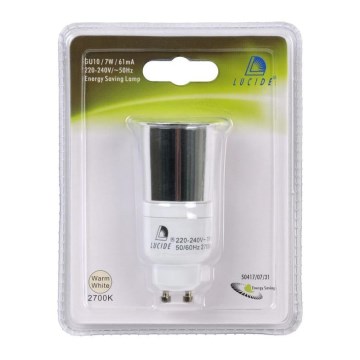 Ampoule basse consommation GU10/7W/230V 2700K - Lucide 50417/07/31
