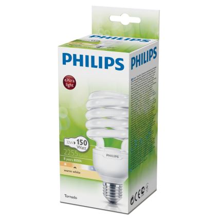 Ampoule basse consommation Philips TORNADO E27/32W/230V 2700K