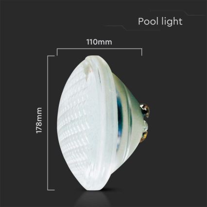 Ampoule de piscine LED/35W/12V IP68 6500K