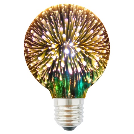 Ampoule décorative 3D LED G95 E27/3,5W/230V