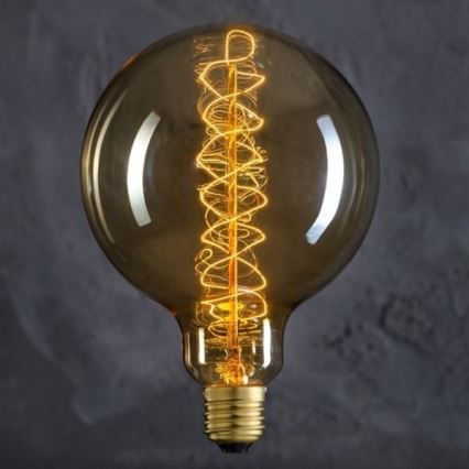Ampoule décorative industrielle à intensité variable SELRED G125 E27/60W/230V 2200K 260 lm