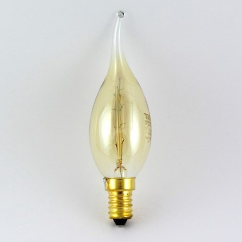 Ampoule décorative industrielle à intensité variable VINTAGE C35 E14/40W/230V 2000K