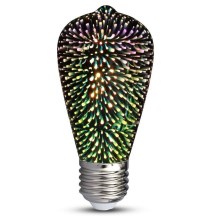 Ampoule décorative LED 3D FILAMENT ST64 E27/3W/230V 3000K