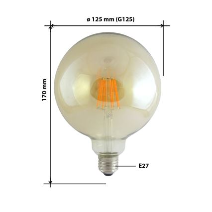 Ampoule décorative LED FILAMENT E27/10W/230V 2000K