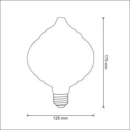 Ampoule décorative LED VINTAGE E27/4W/230V 2700K