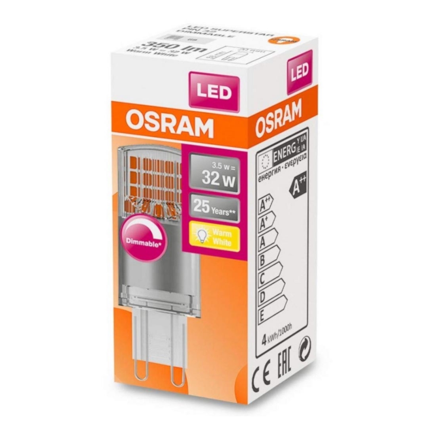 Ampoule dimmable LED G9/3,5W/230V 2700K - Osram