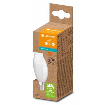 Ampoule en plastique recyclé B40 E14/4,9W/230V 4000K - Ledvance