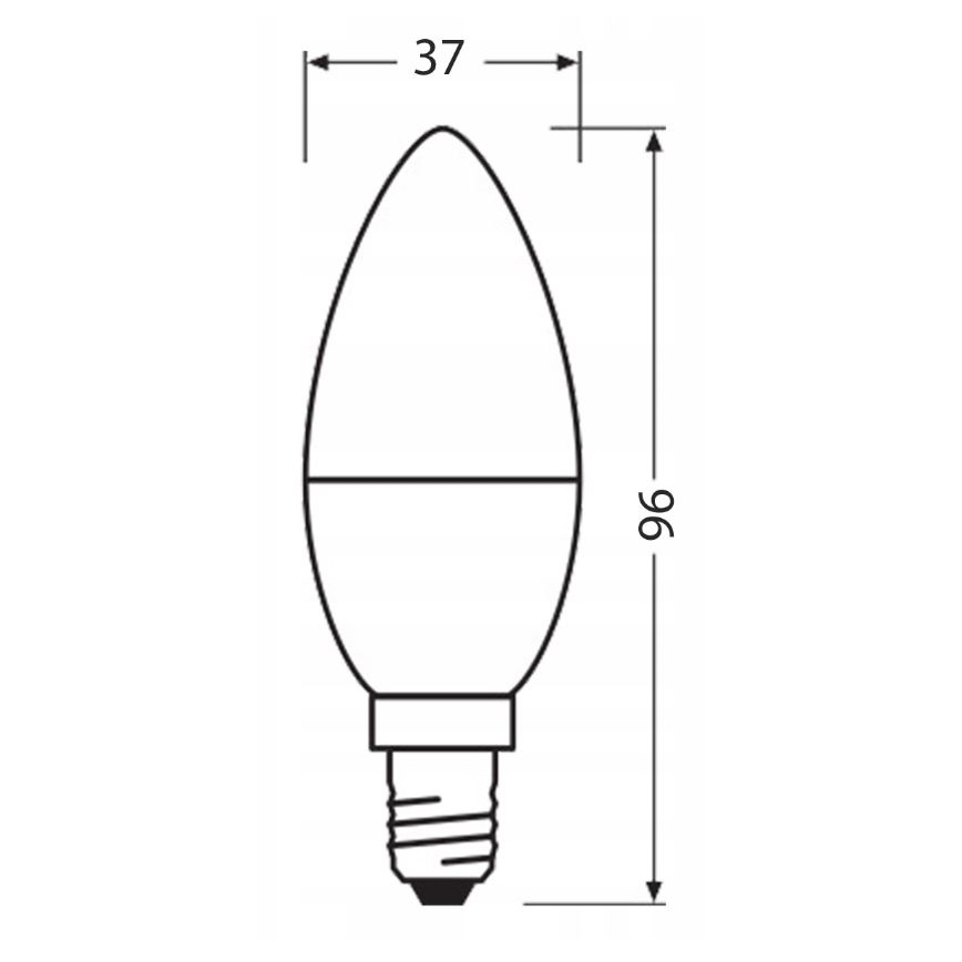 Ampoule en plastique recyclé B40 E14/4,9W/230V 4000K - Ledvance