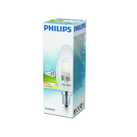 Ampoule halogène à intensité variable Philips E14/28W/230V 2800K