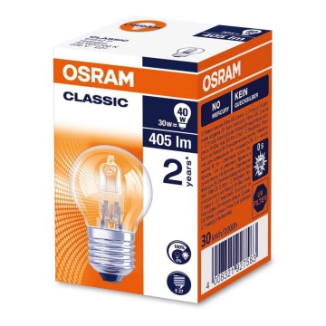 Ampoule halogène E27/30W/230V 2700K - Osram