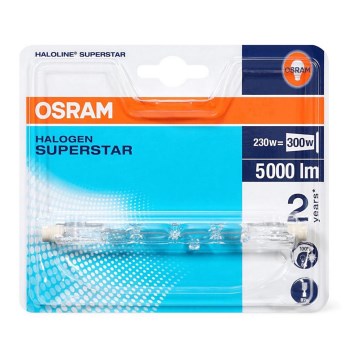 Ampoule halogène HALOLINE R7s/230W/230V 2950 K - Osram 118 mm