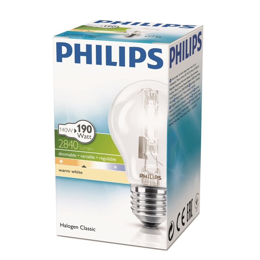 Ampoule halogène Philips E27/140W/230V 2800K
