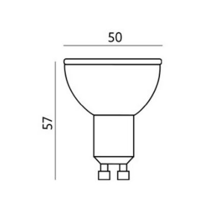 Ampoule intelligente à intensité variable LED RGB  GU10/5W/230V 2700-6500K WiFi Tuya