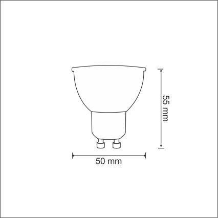 Ampoule LED 1xGU10/3,5W/230V 3000K