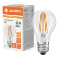 Ampoule LED à capteur crépusculaire CLASSIC FILAMENT A60 E27/7,3W/230V 2700K - Osram